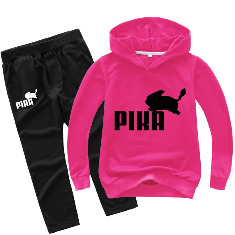 Baby Boy Clothes 3D Printed Cartoon Hoodies Kids Clothes Set Autumn Toddler Boy Girl Top+Pants100% Cotton Sweatshirt 2-16Yeas