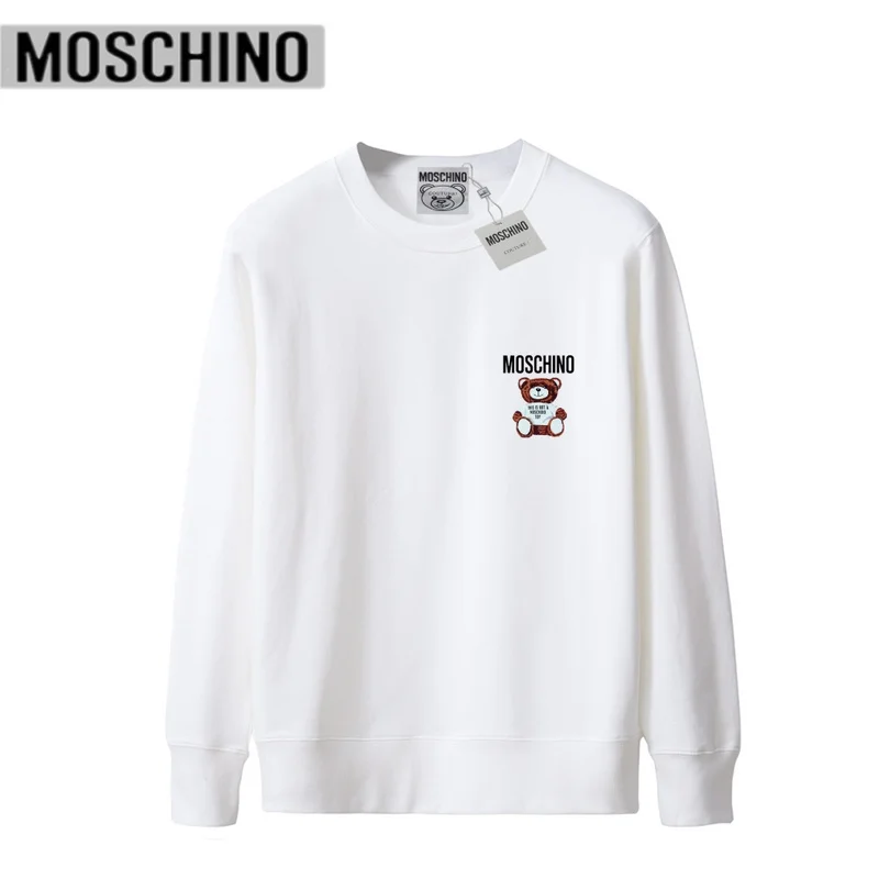 

2020 Fashion Moschino Cotton Hoodies for Women Men Loose Style Bear Print Sweatshirts Unisex Tops With Brand Label