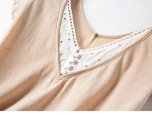 

2020 Summer Women V-neck T shirt ladies short sleeve two sides wear embroidery lace hollow out simple tee Female t-shirts top