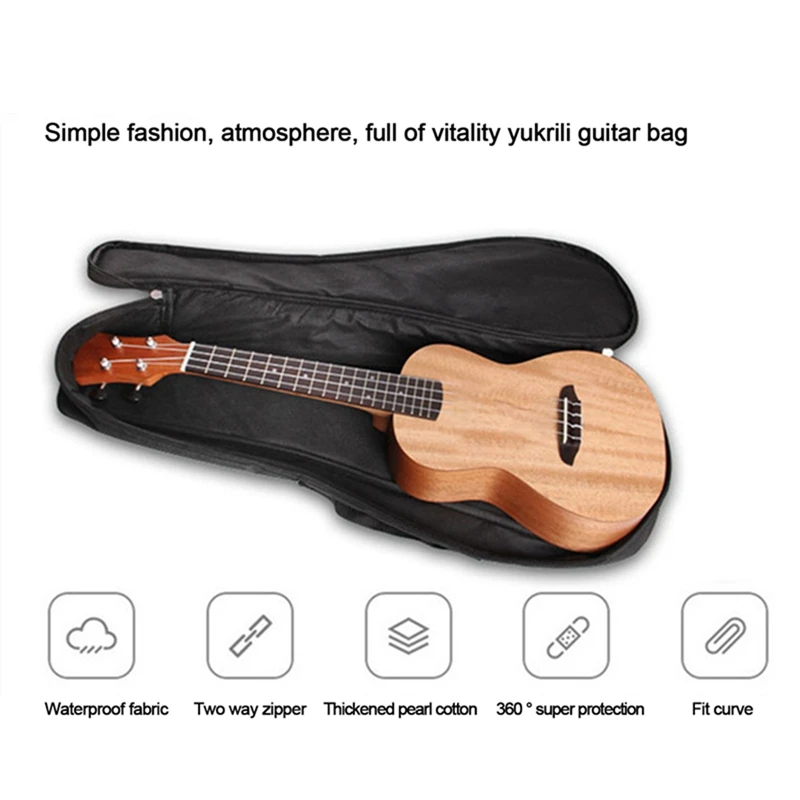 

Dropship-Fashionable Durable Adjustable Ethnic Ukulele Bag Western Style Ukulele Bag 23/24 Inch