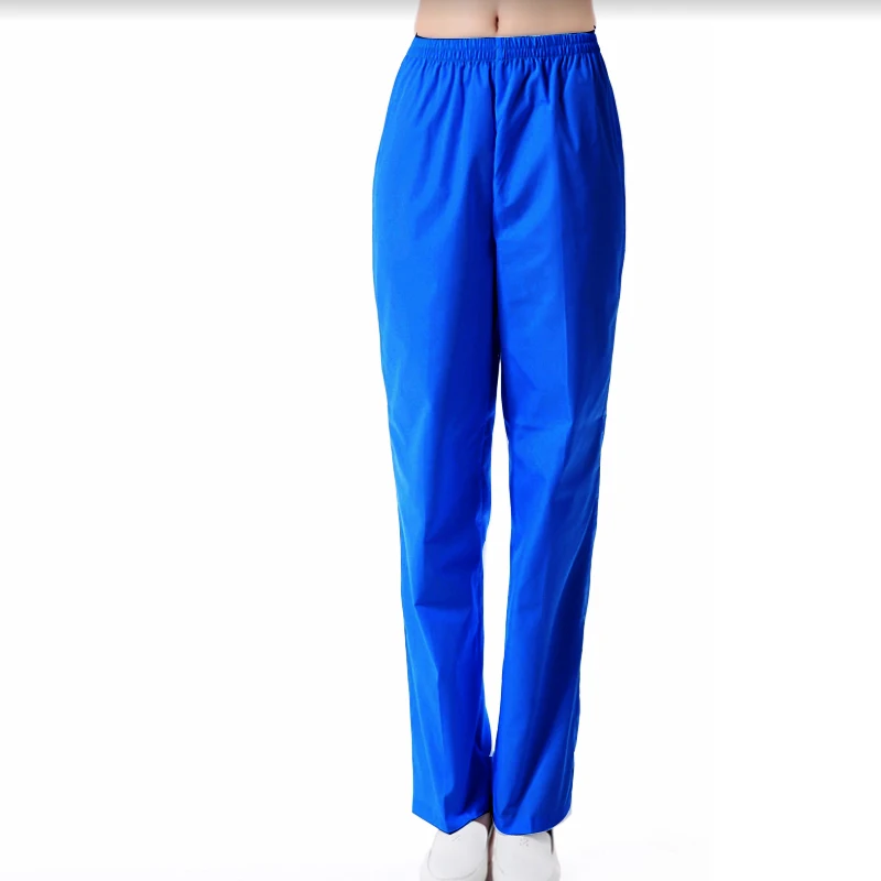 Для женщин и мужчин скраб брюки из чистого хлопка медицинская форма доктор