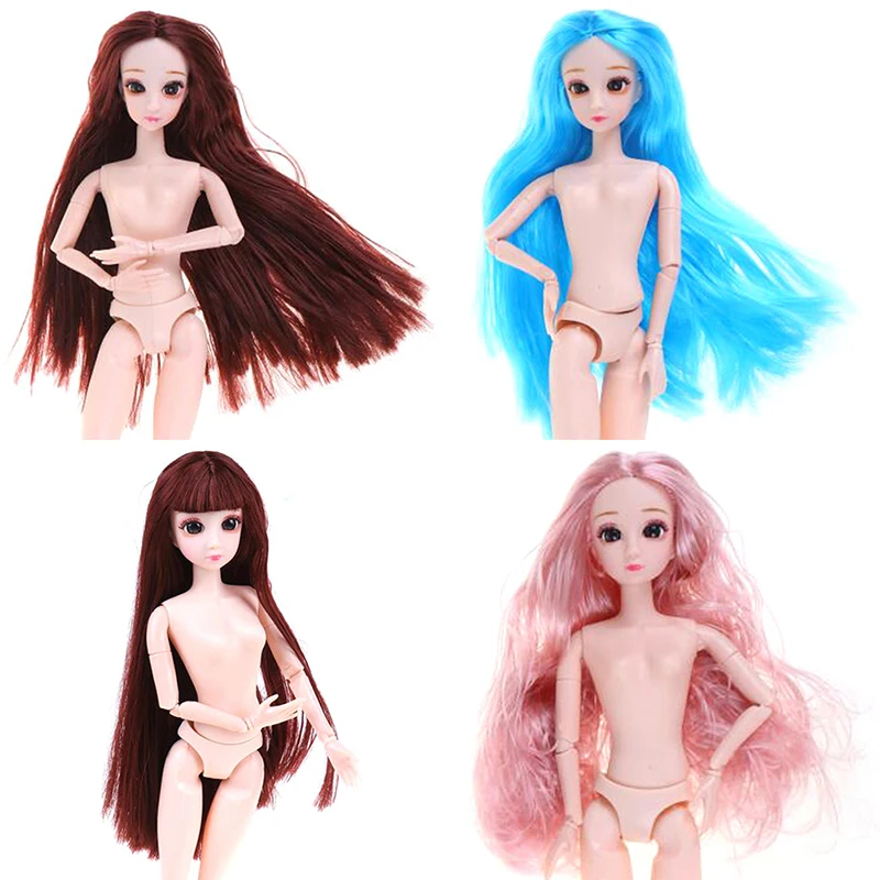 

1Pc 30CM Doll Princess Dolls 20 Joints Moveable Nude Body DIY Hair Doll