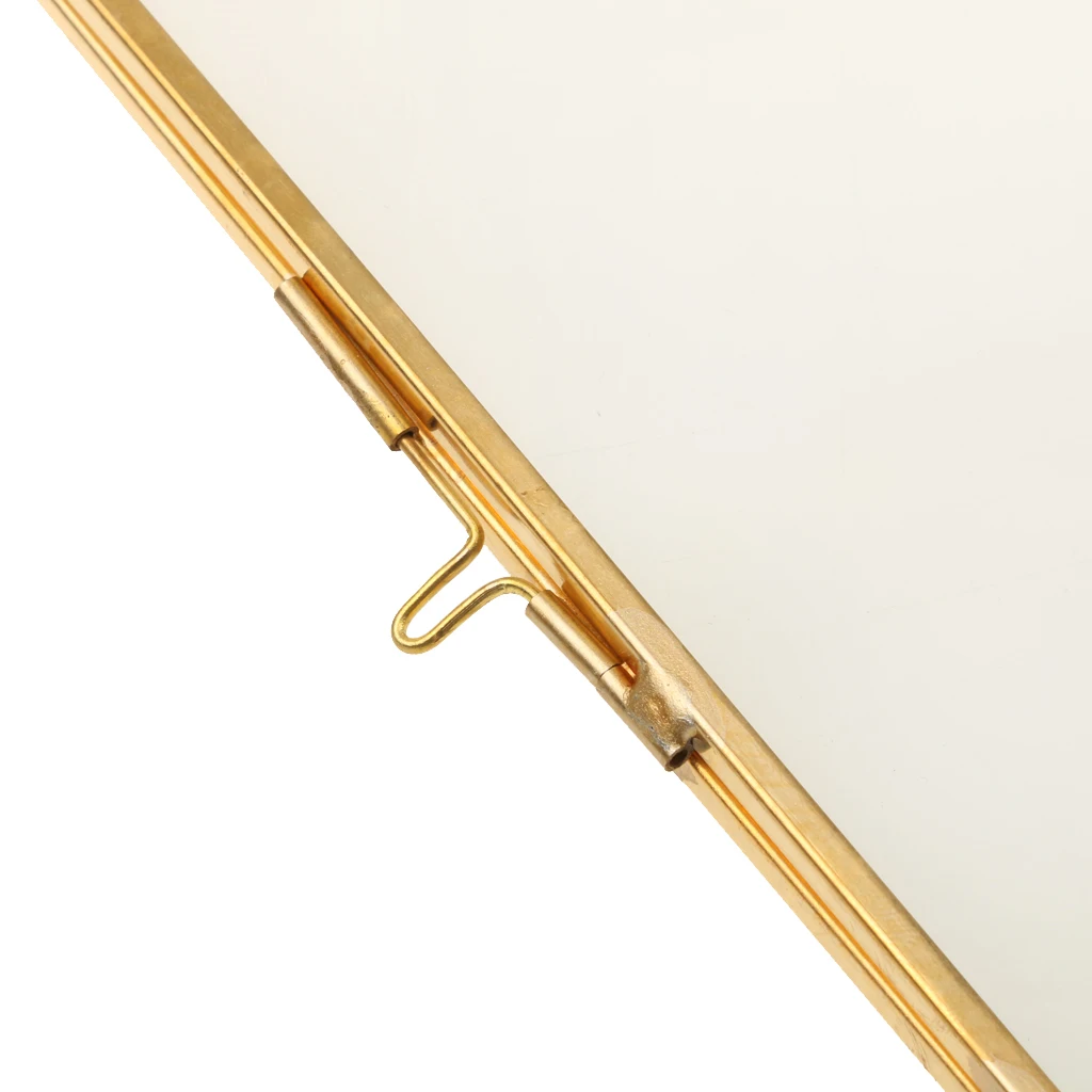 Античная латунная Стеклянная фоторамка с подвеской в виде цепи Ретро