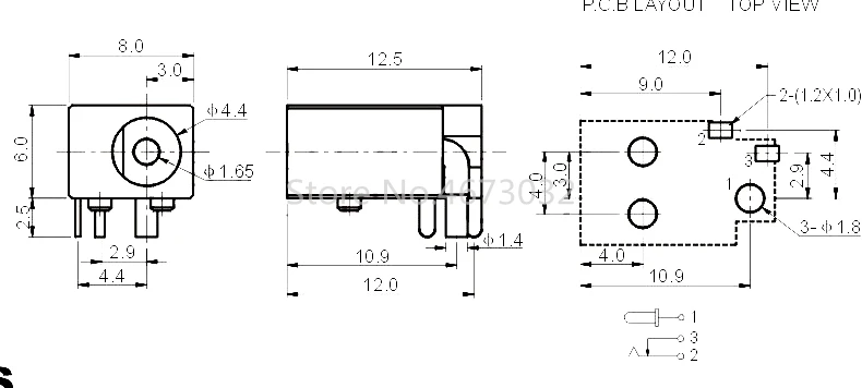 100 шт. DC-023 4 0 мм x 1 7 Черный DC разъем питания DC023 0*1 0x1 Игла гнездо | Обустройство дома
