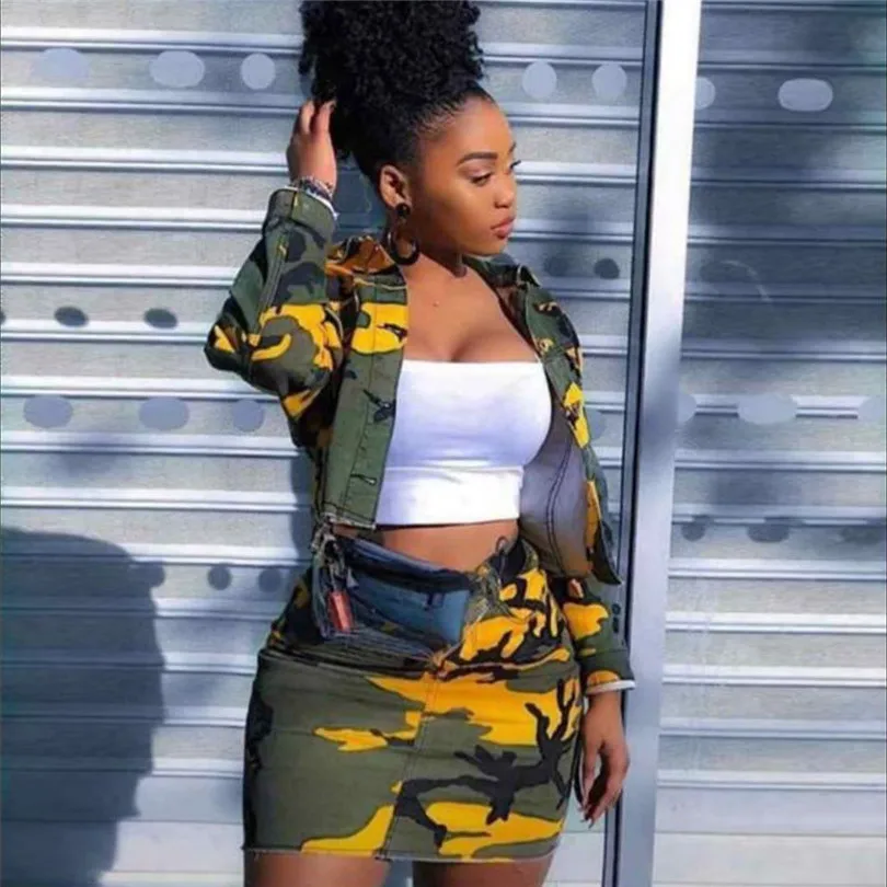 Женский комплект 2 шт. африканская юбка и кардиган летний осенний стиль