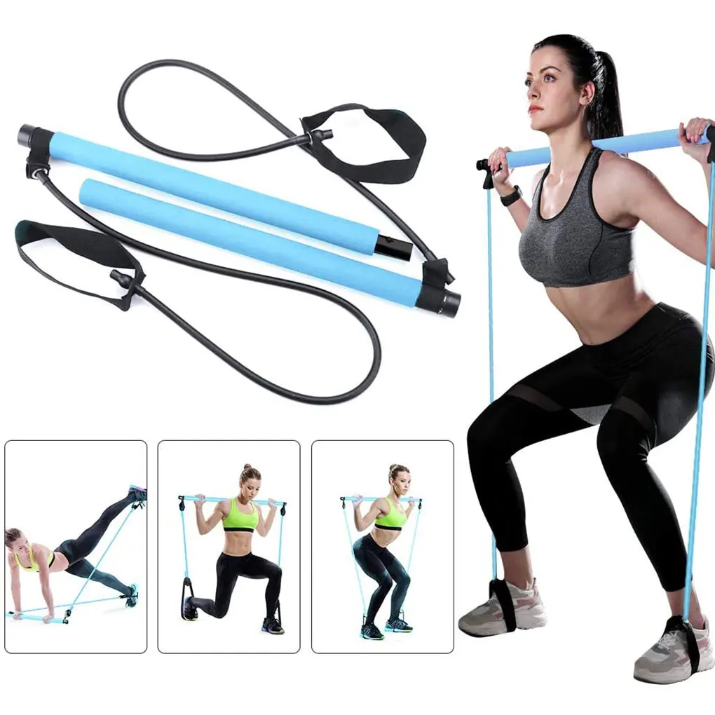 

Fitness Resistance Bands Yoga Pilates Stick Bodybuilding Crossfit Gym Rubber Tube Ropes Elastic Bands For Training Exercise