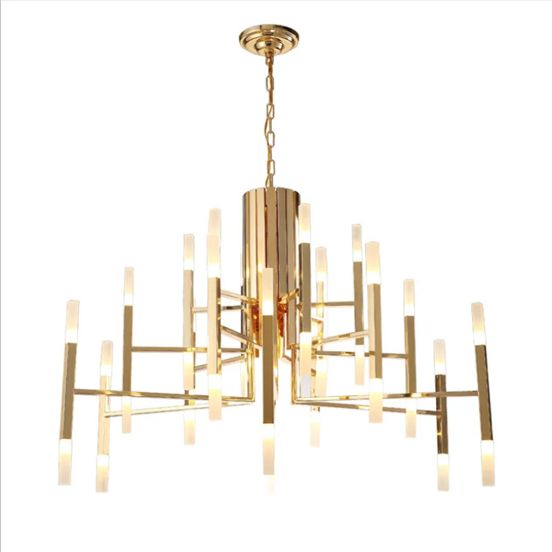 Постмодернистская железная акриловая Люстра для гостиной выставочного зала