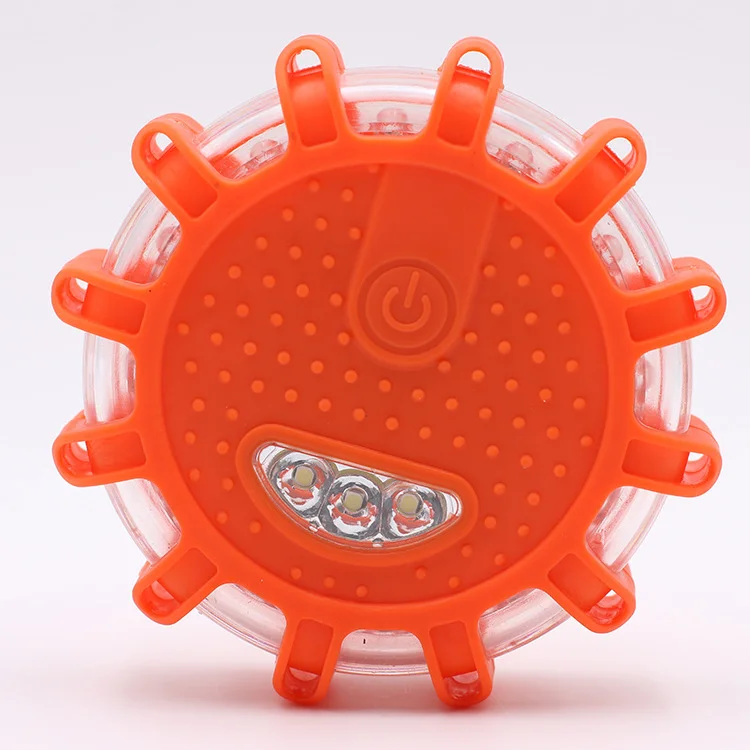 

LED Road Flares Flashing Warning Light Road Safety Flare Flashing Warning Light Roadside Flares Emergency Disc For truck Car Mar
