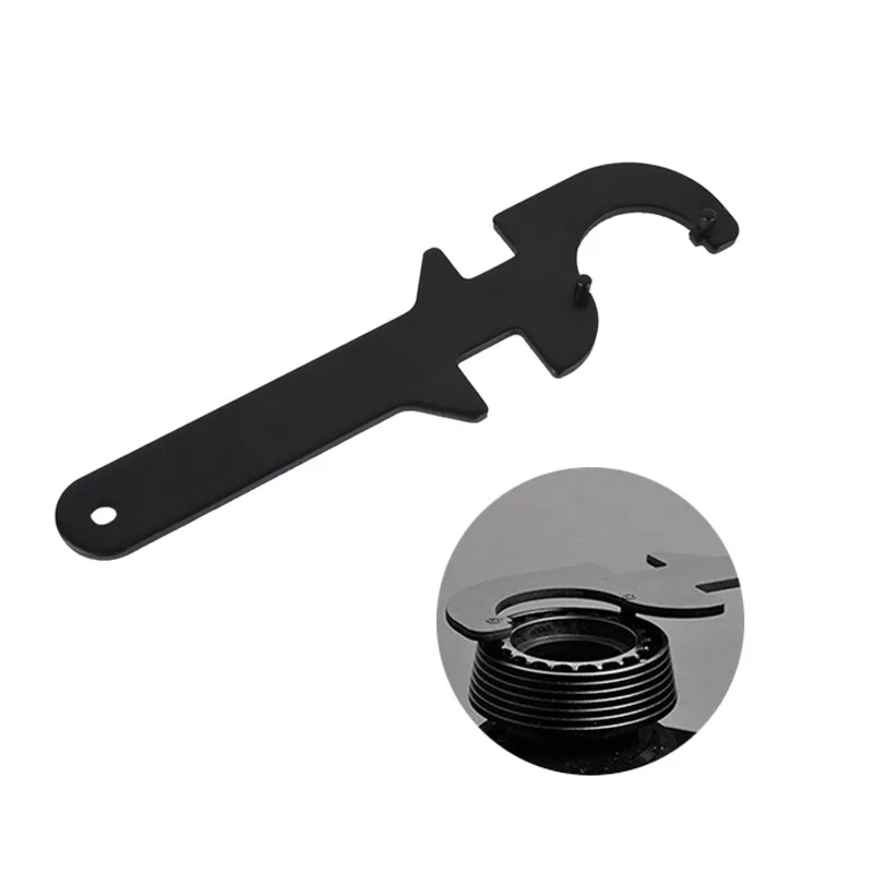 

Tactical Airsoft M4 AR15 accessories multi-function Steel Delta Ring Butt Stock Tube Wrench Tool Buffer Tube Nut Flash Hider