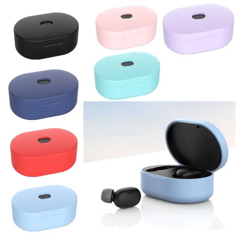 

1 шт., силиконовый чехол для наушников MI Redmi AirDots