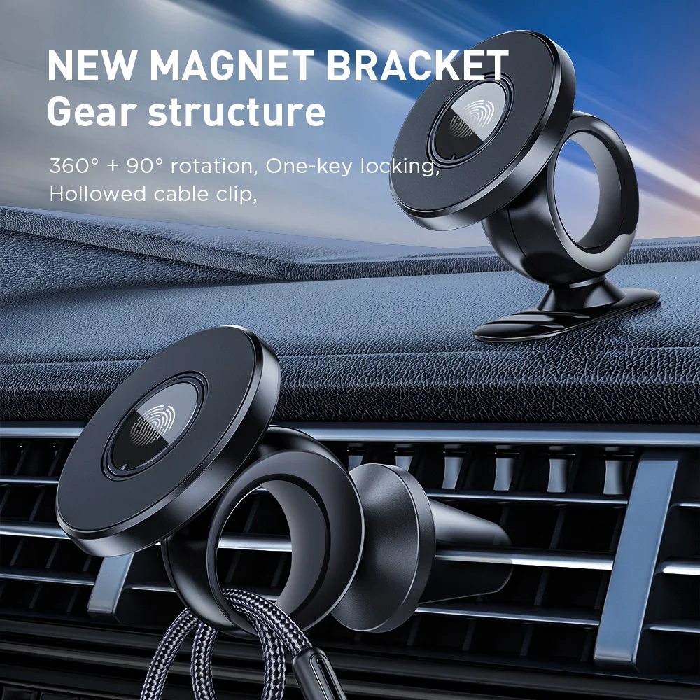 Essager 540 Rotate Magnetic Car Holder Phone Cartoon CellPhone Stand Support Universal AirVent Mobile Holder Mount In Car Magnet