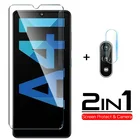 Закаленное стекло 2 в 1 для Samsung A41 A51 A71 A50 A21S A31 A20E, Защитная пленка для экрана, объектив камеры, Защитное стекло для Samsung A51 A71