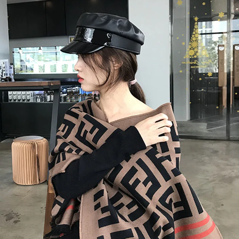 Осенне-зимняя новая кожаная кепка с плоским верхом женская модная шляпа в