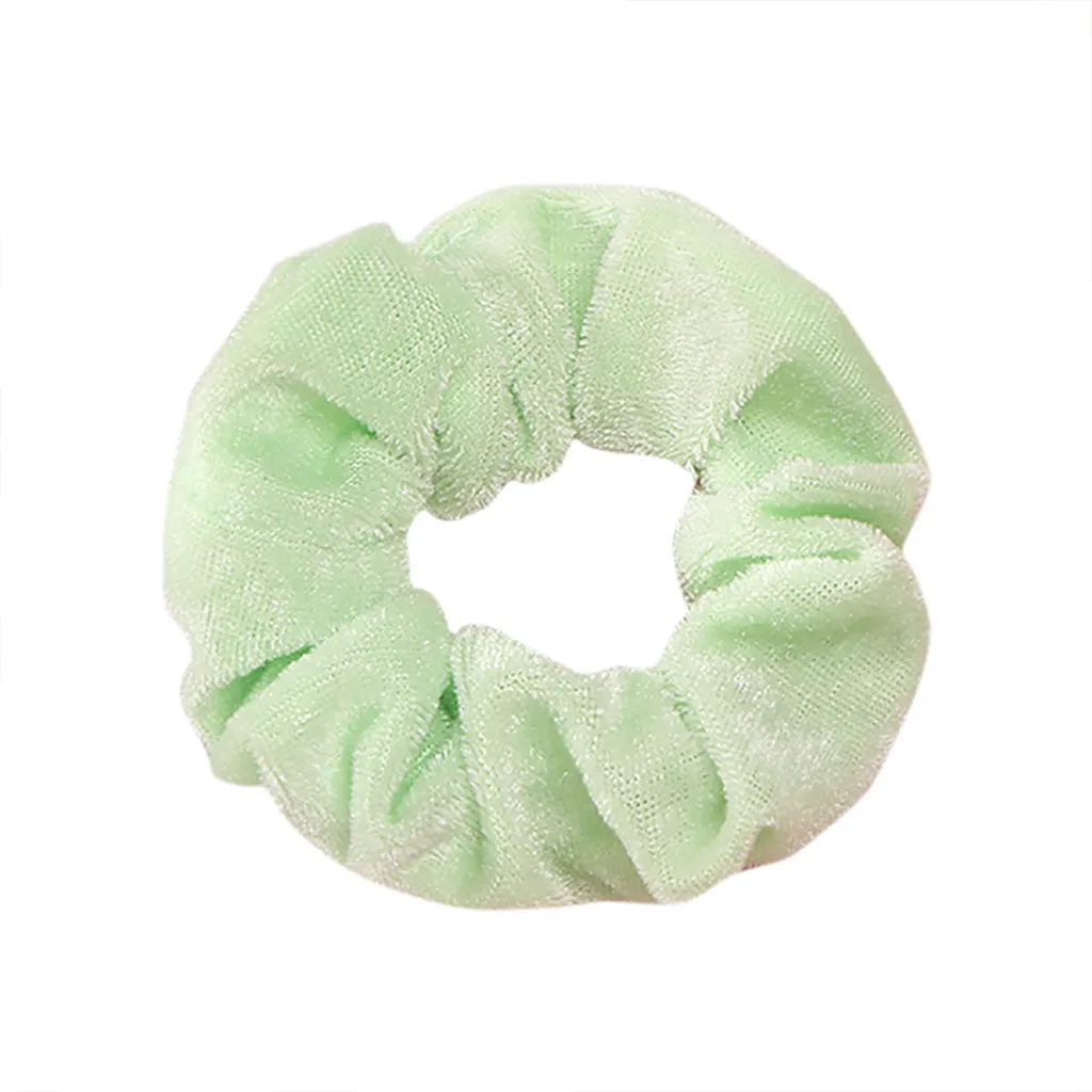 E 1 шт. Velluto Scrunchies Fasce Accessori Per Capelli Donne Ragazze Capelli Elastici Cravatta In Gomma anello corda per cape - Цвет: E