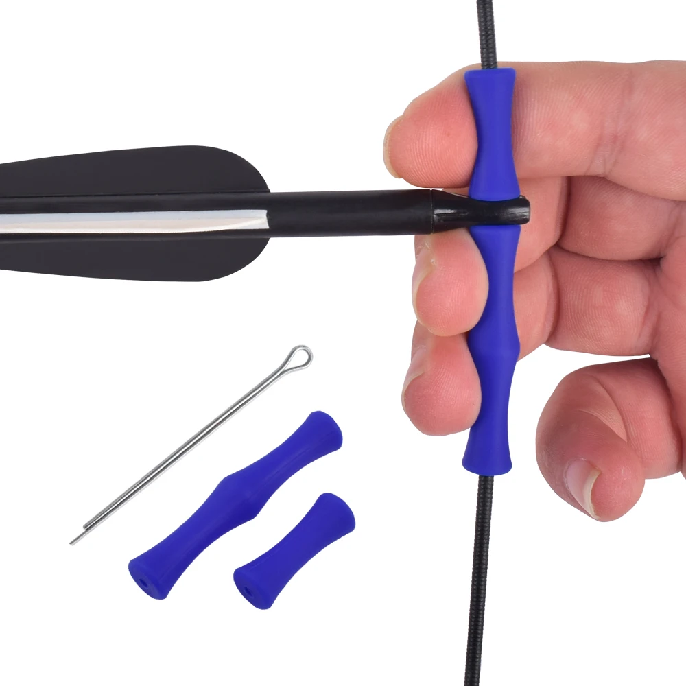 1 комплект Стрельба из лука лук строка палец Saver стрельба Силиконовая защита