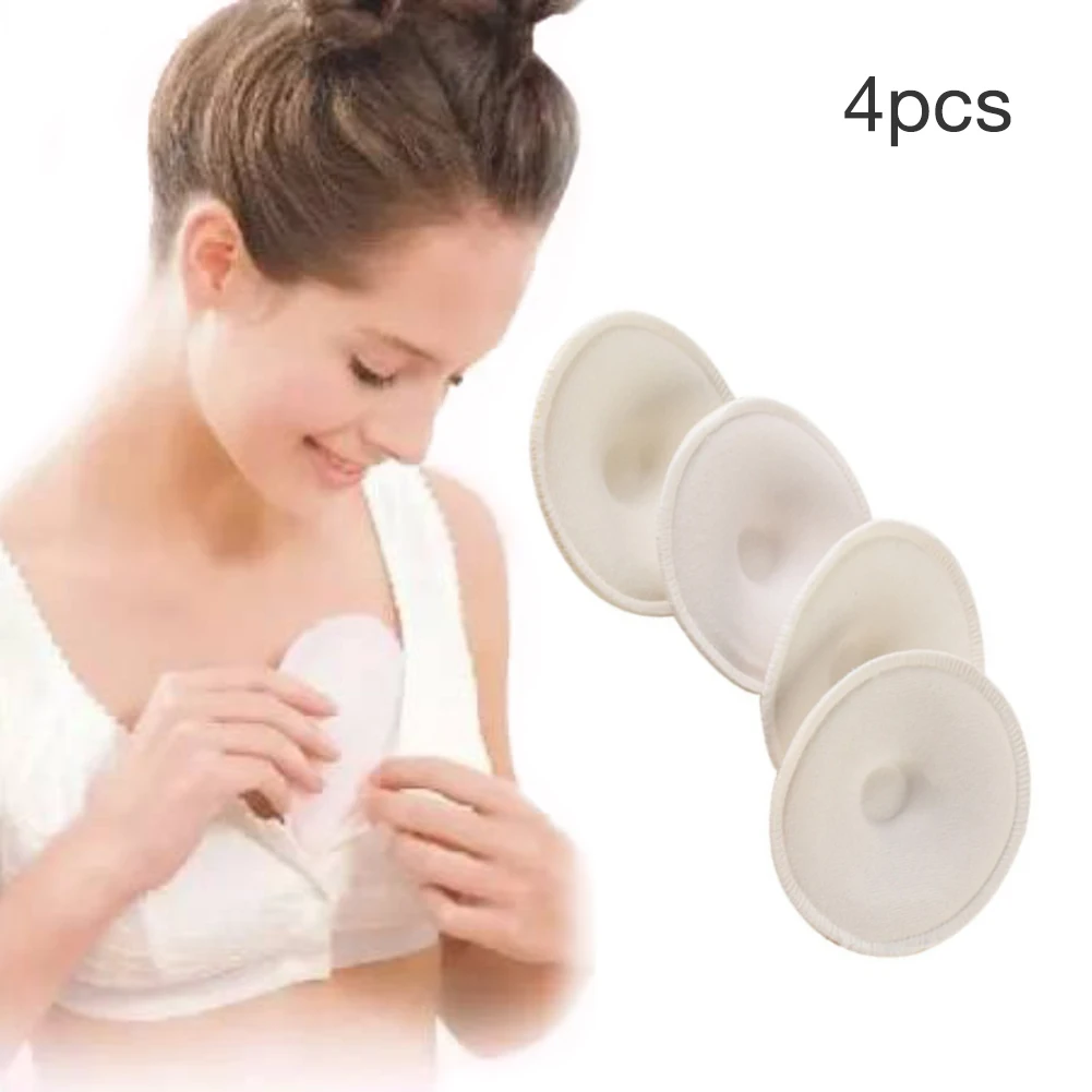 

4PCS Pregnant Anti-Galactorrhea Pad Cotton Women Thick Three-Dimensional Cotton Nursing Bra Pad Reused Washable Inner Pad #W0