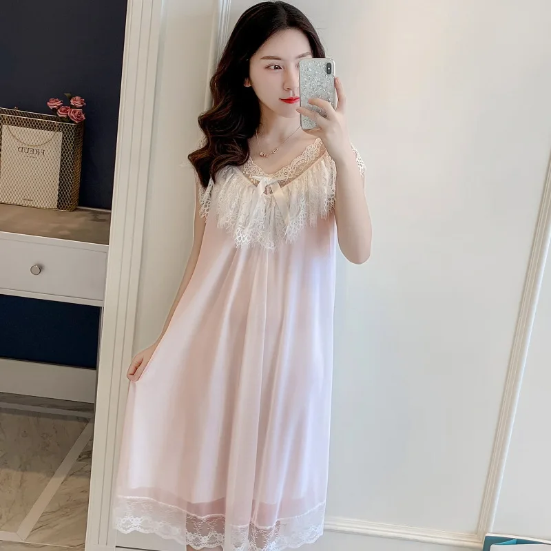 Хлопок сна ночные рубашки Лаунж & Ночная рубашка Пижама принцессы Детское Белье