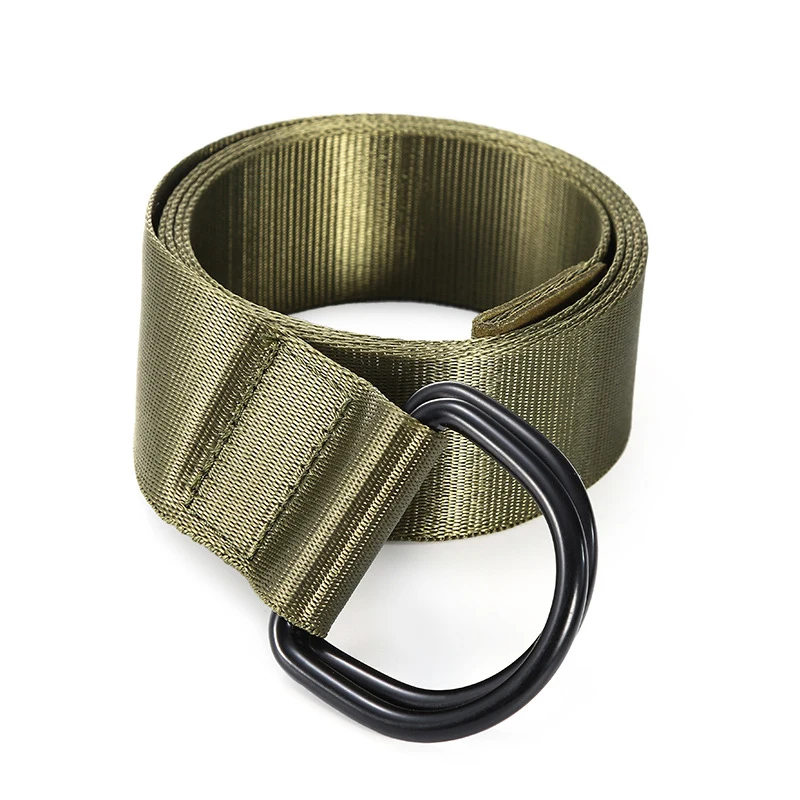 Унисекс нейлоновый ремень сплав двойная Пряжка Для мужчин сумка на пояс модные