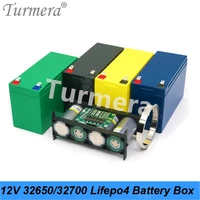 turmera 32650 32700 lifepo4 battery storage box 4s 40a bms with 1x4 bracket for 12v 7ah uninterrupted power supply solar battery