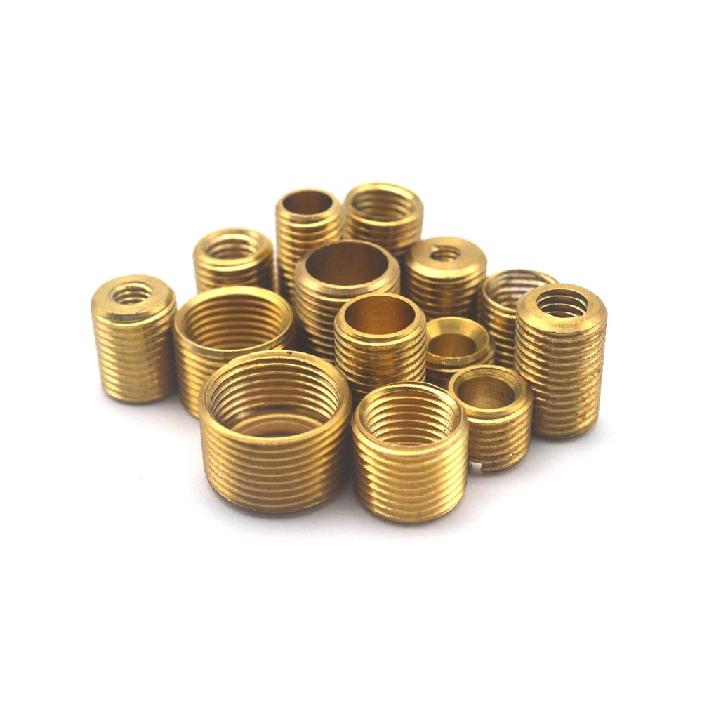 Переходная головка из чистой латуни с полыми зубьями Метрическая Резьбовая