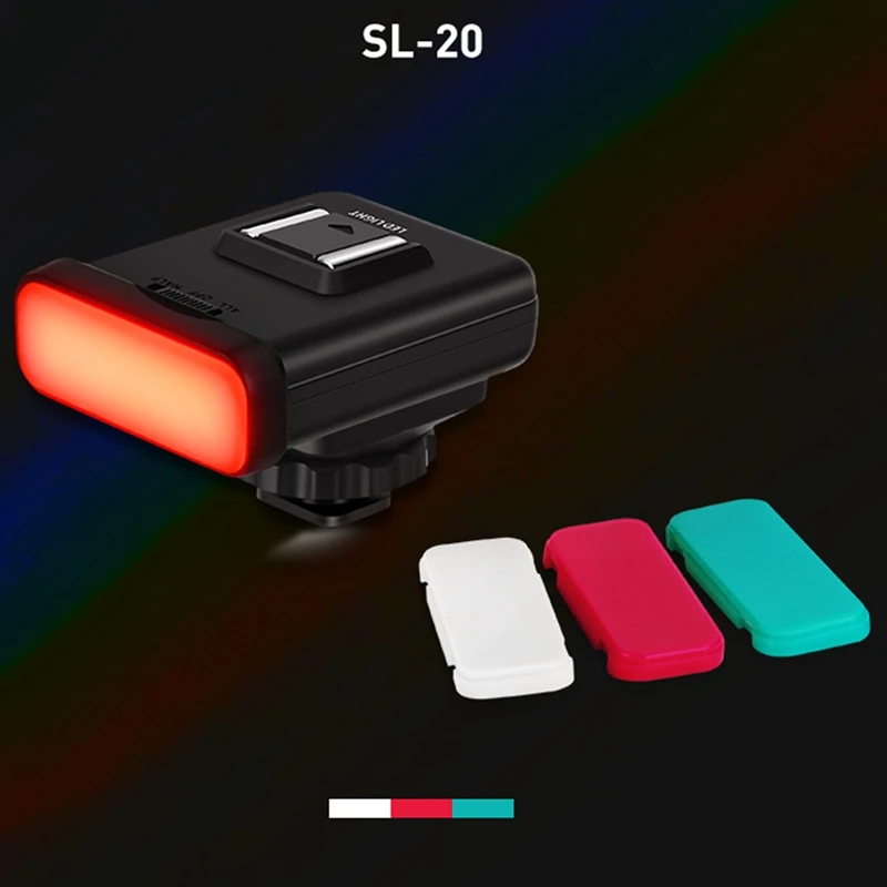 SL-20S светильник для фотосъемки цветной светодиодный с литиевой батареей