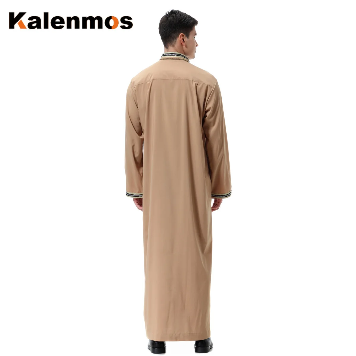 Мусульманское платье с аппликацией Jubba tobe мусульманское кимоно длинное