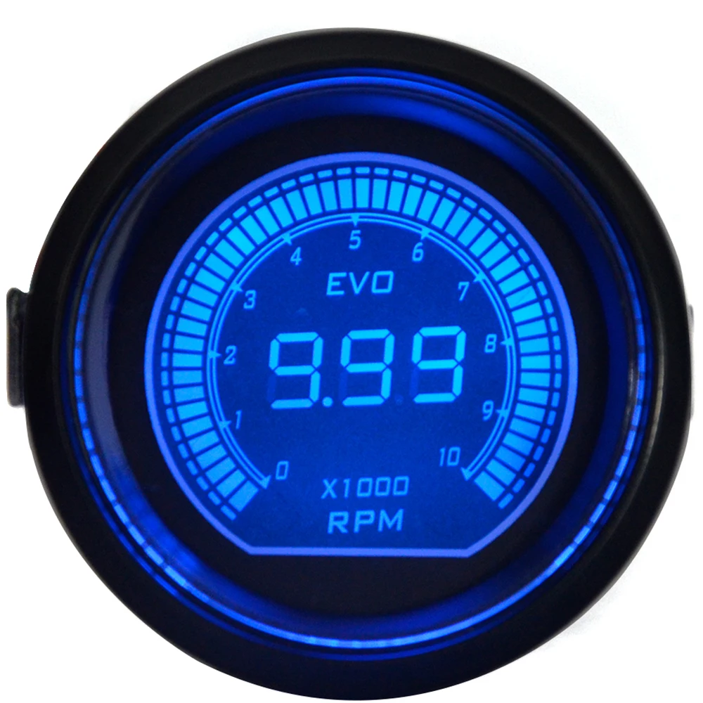 Тахометр Dragon универсальный двухцветный светодиодный 52 мм
