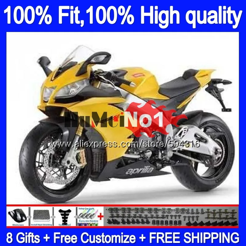 

Инъекция для Aprilia RS 125 RS125R RSV125 R 35MC.98 RS-125 2012 2013 2014 2015 2016 RS125 12 13 14 15 16 глянцевые желтые обтекатели