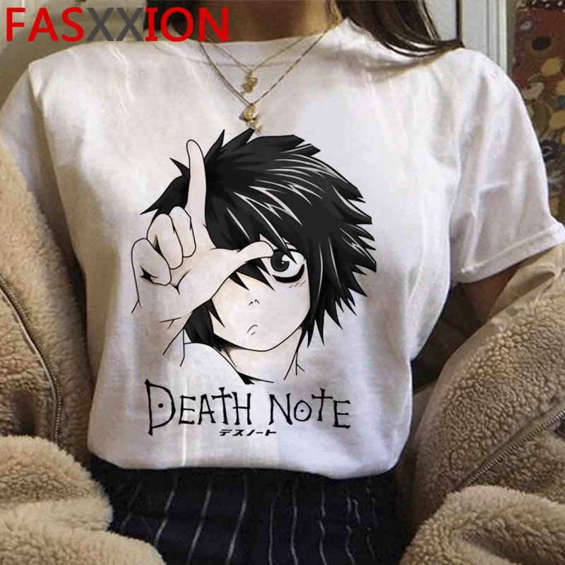 Death Note Shinigami Ryuk T-shirt Women Japanese Anime Light Yagami L T-shirt Harajuku Streetwear Tshirt Graphic Top Tees Female