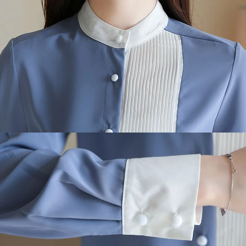 Blusas Mujer De Moda 2021 женские топы шифоновые рубашки для Для женщин солидные блузки