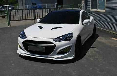 ДЛЯ HUYNDAI Coupe rohans Genesis 2013- только M& S стекловолокно передняя губа FRP стекловолокно бампер сплиттер Дрифт часть тюнинг отделка