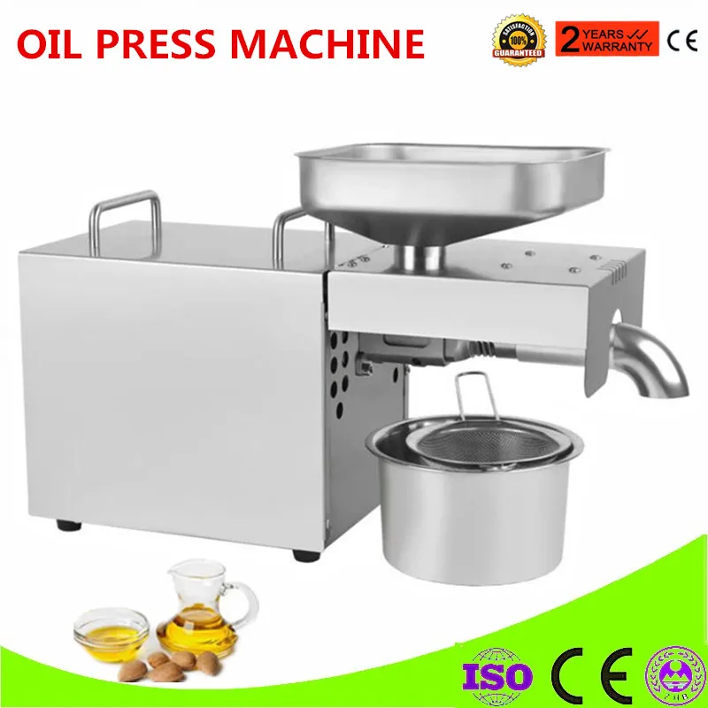 Автоматический Масляный Пресс Для орехового ореха из нержавеющей стали|Пресс