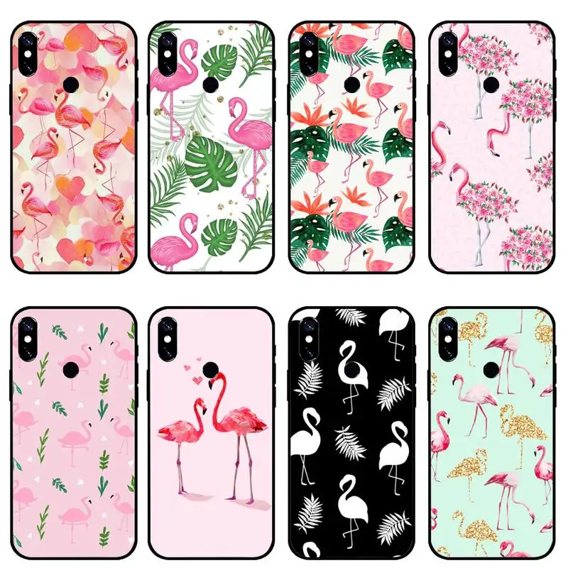 

Flamingo Animal bird cute Phone Cases For Xiaomi Redmi 7 8 9t a3Pro 9se k20 mi8 max3 lite 9 note 9s 10 pro cover funda coque