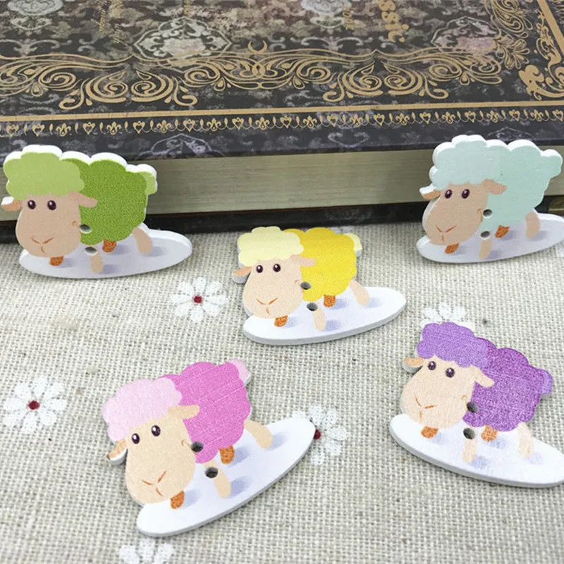 Сделай Сам 100 шт. мультяшный разные цвета овечка животное фотоальбом скрапбукинг