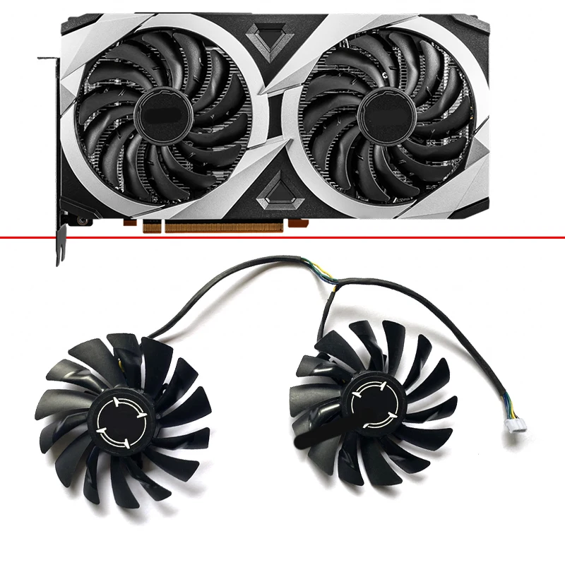 

85MM 4PIN PLD09210S12HH RX 6700 GPU Cooler Fan For MSI RADEON RX 5600 5700 XT MECH OC RX5500 Graphics Video Card Cooling Fans