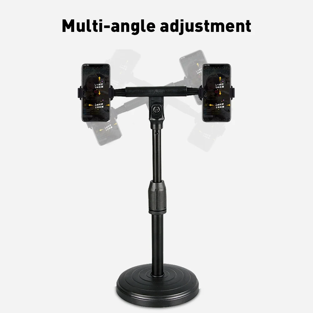 Регулируемый держатель для телефона с двумя устройствами и подставкой прямой