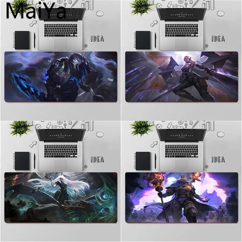 

Maiya High Quality LOL League of Legends PsyOps Skin Beautiful Anime Mouse Mat Rubber Computer Gaming mousepad
