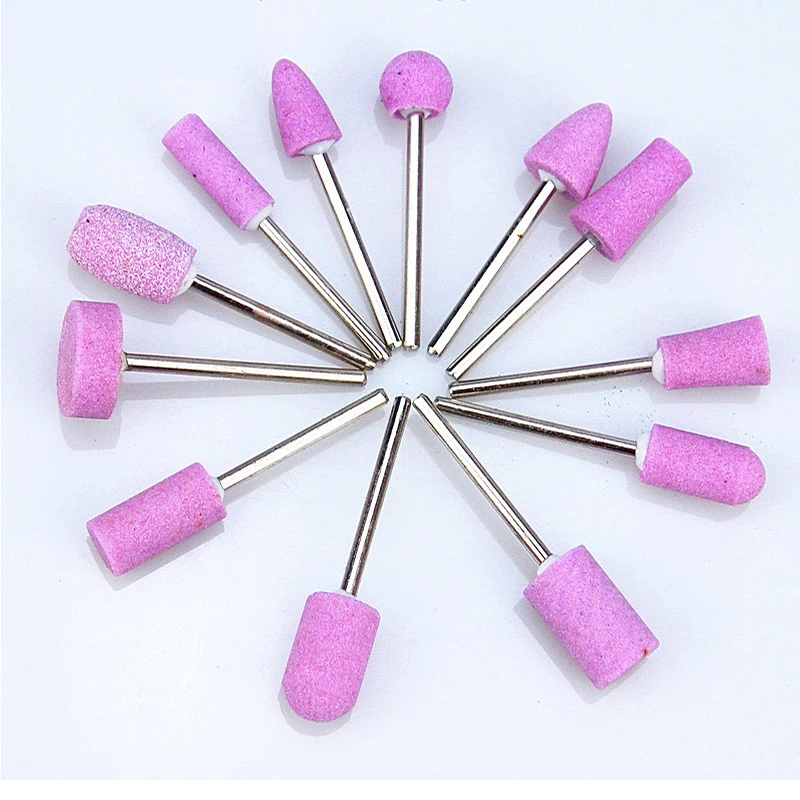 Набор сверл для дизайна ногтей из кварцевого камня 12 шт. замена 3/32 шлифовальных