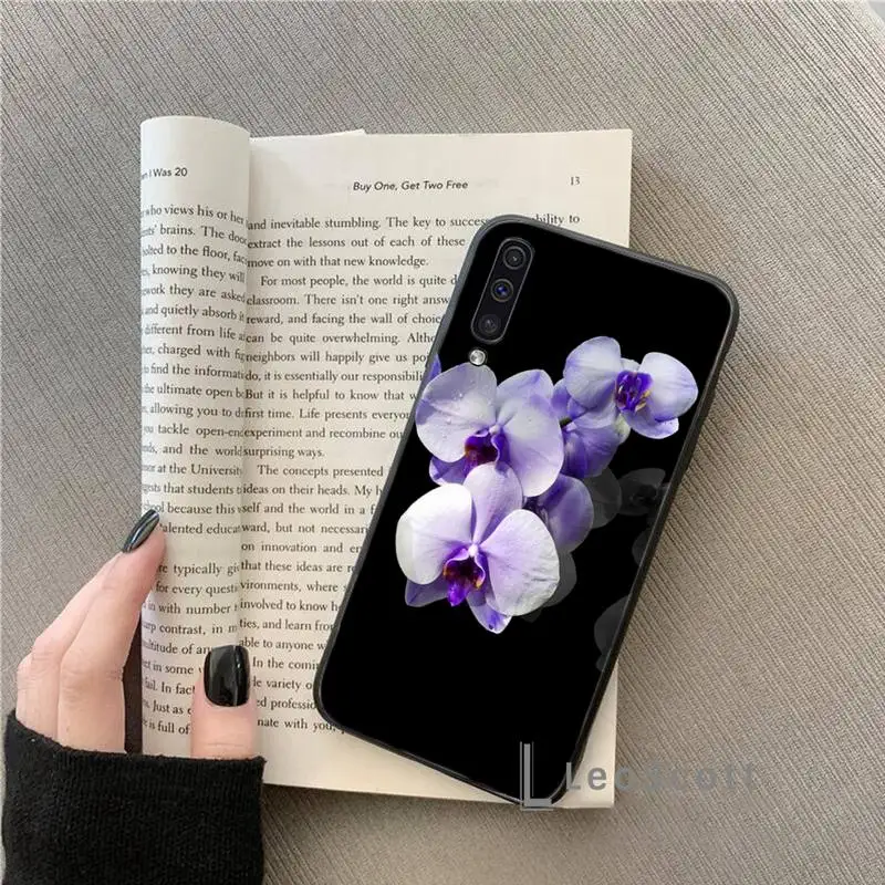 

Orchid Flowers Colorful Phone Case For Samsung A20 A30 30s A40 A7 2018 J2 J7 prime J4 Plus S5 Note 9 10 Plus