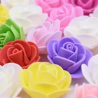 200 шт., Роза из пенопласта для медведя, искусственные цветы ручной работы, венок сделай сам, Подарочная коробка, украшение для свадебной вечеринки, домашние поделки из искусственных цветов