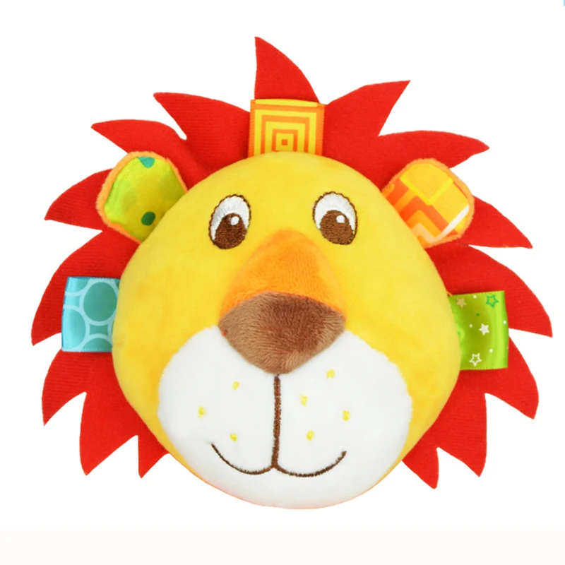 Детские развивающие игрушки колокольчики в виде животных детские погремушки