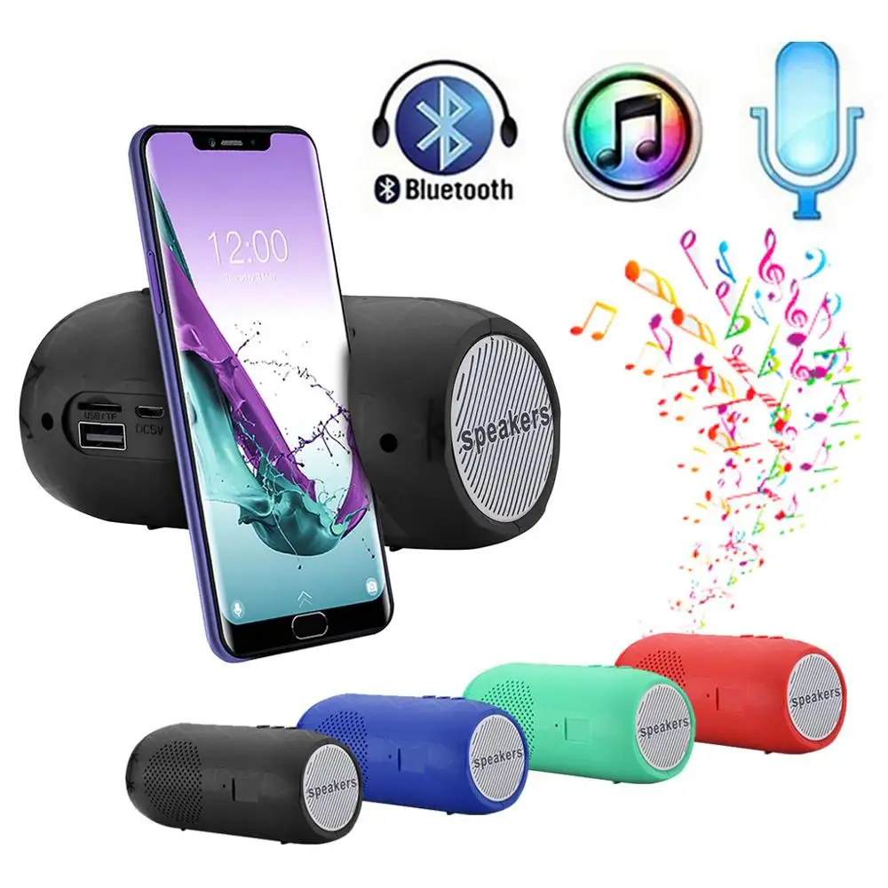HIFI Portable Wireless Bluetooth Speaker Stereo Sound Bar TF FM Radio Subwoofer Column Speakers for Computer Phones | Электроника