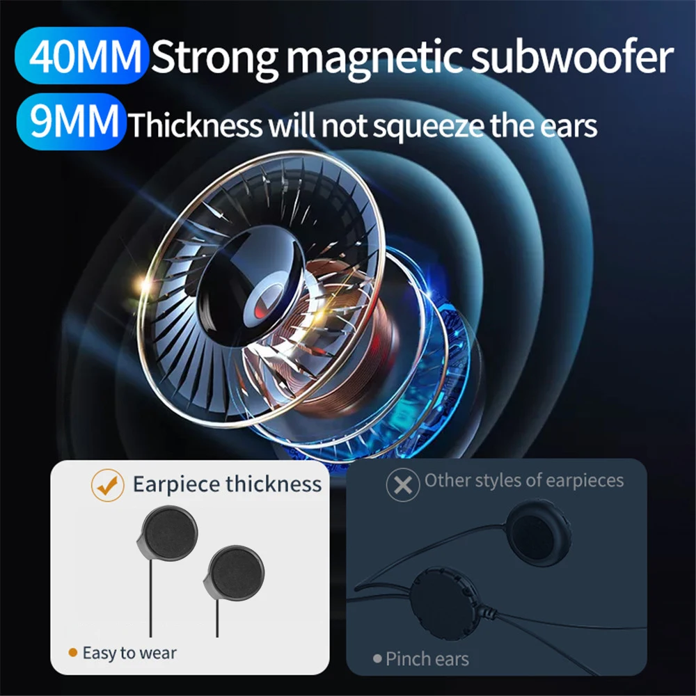 Bluetooth 5 0 гарнитура для мотоциклетного шлема беспроводные наушники мотоцикла с