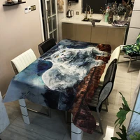 cat animal tablecloth 3d print painting polyester waterproof rectangular dinner writing desk table cloth picnic cover home decor