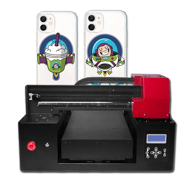 a4 flatbed uv glass phone case printermobile phone case printer cell phone case printing machine free global shipping