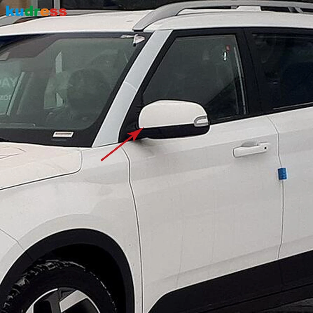 Для Hyundai место 2019 2020 углеродного волокна Боковая дверь Зеркало заднего вида