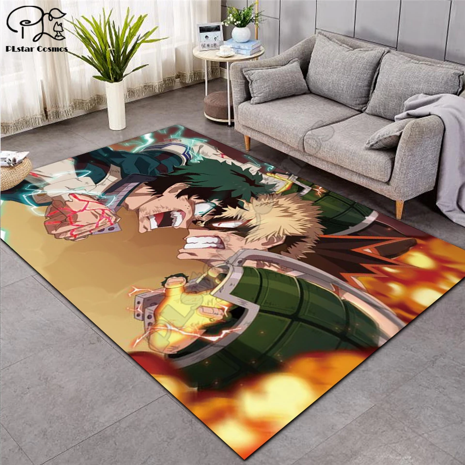 Ковер с мотивом аниме Моя геройская Академия нескользящий напольный коврик 3D