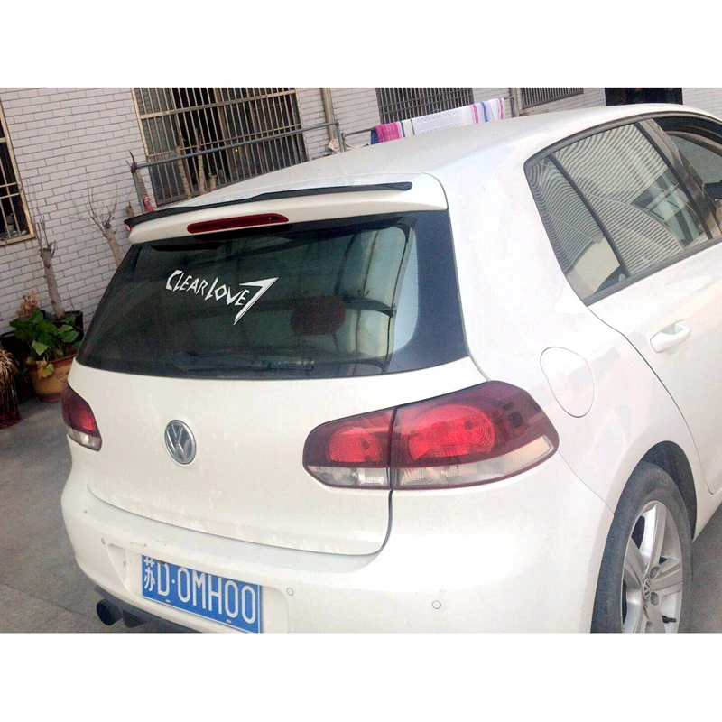 Спойлер для Volkswagen GOLF MK6 R20 2010 2013 6 качественный задний цветной спойлер из АБС