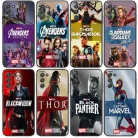 marvel movie phone cover hull for samsung galaxy s6 s7 s8 s9 s10e s20 s21 s5 s30 plus s20 fe 5g lite ultra edge