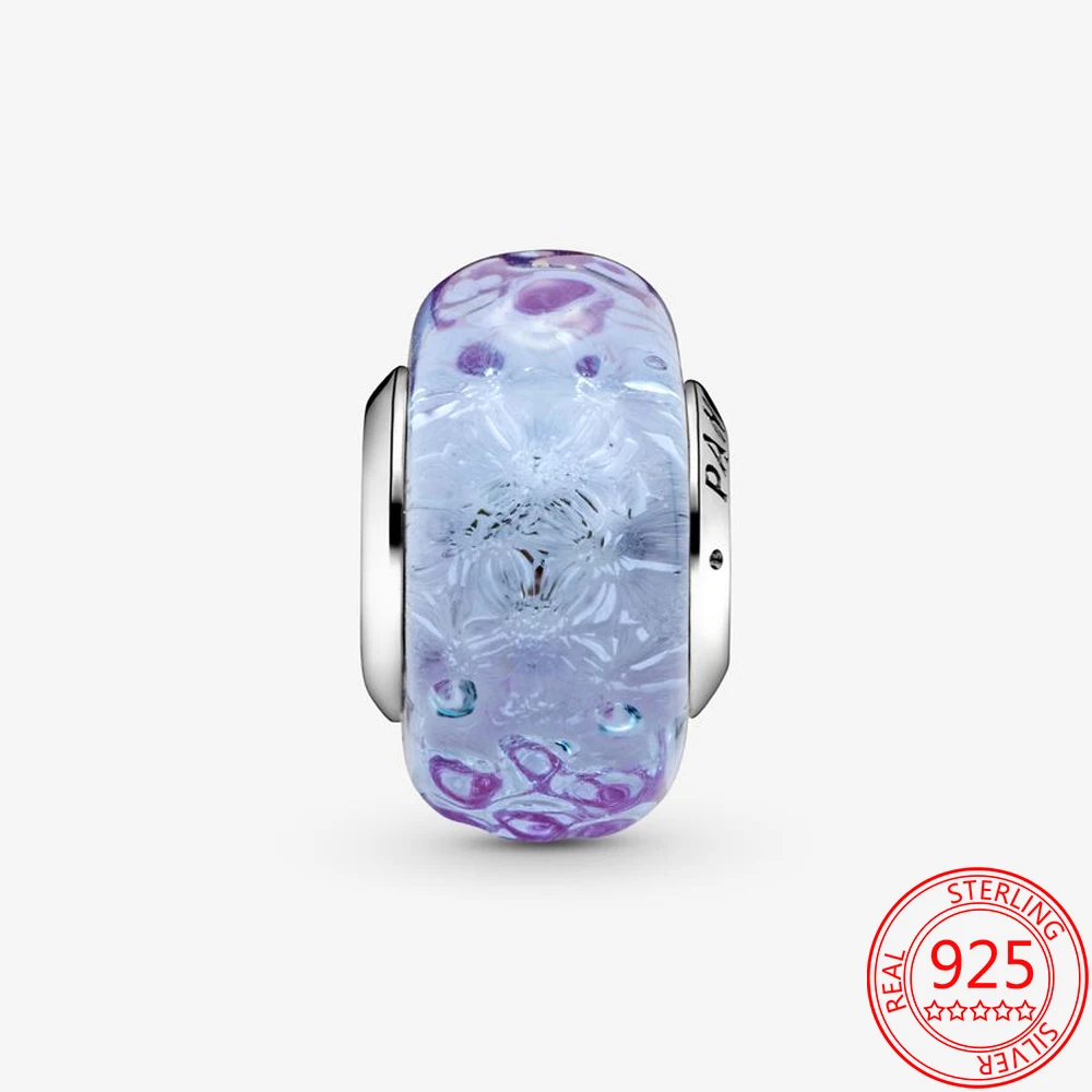 Новинка 2020 подвески из искусственного серебра в форме волны синей лаванды